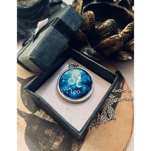 Blue leo zodiac HOROSCOPE NECKLACE